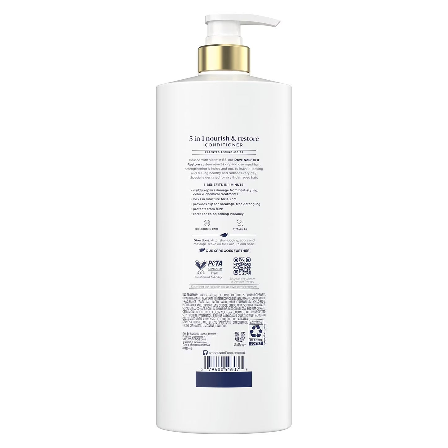 Dove Nourish & Restore 5-in-1 Conditioner, 33.8 fl. oz.