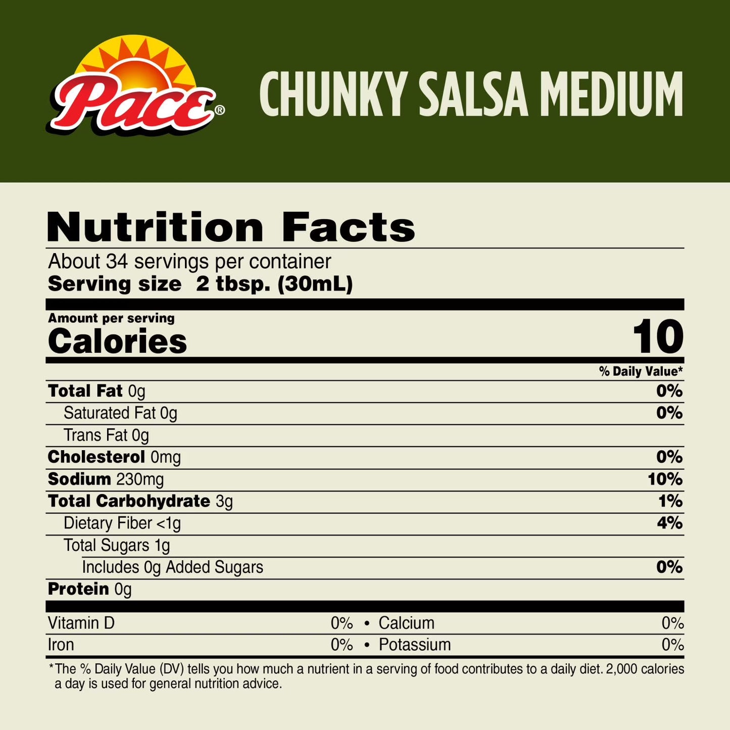 Pace Chunky Salsa, Medium, 38 oz., 2 ct.