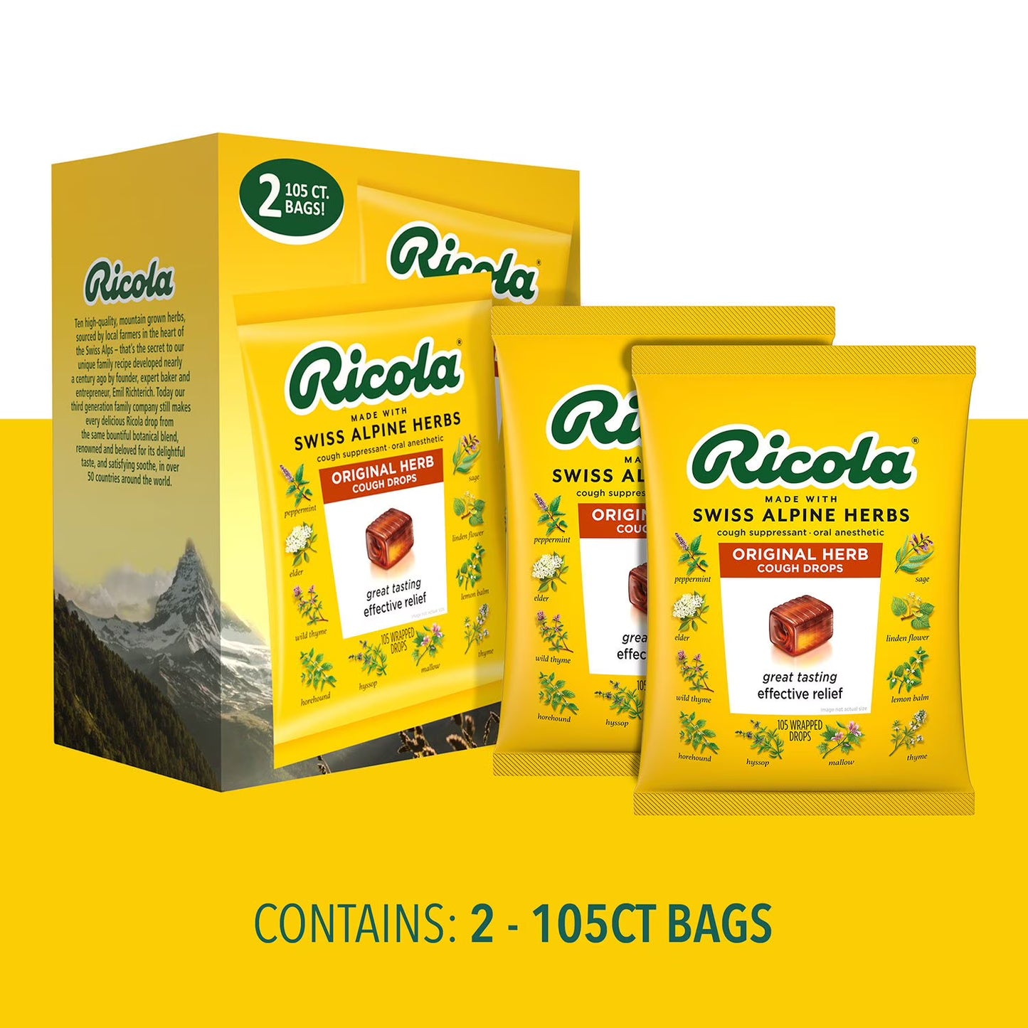 Ricola Original Natural Herb Cough Drops, 210 ct.