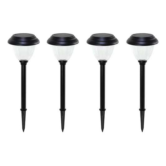 LED Solar Path Lights, 20 Lumens, 4-Pack