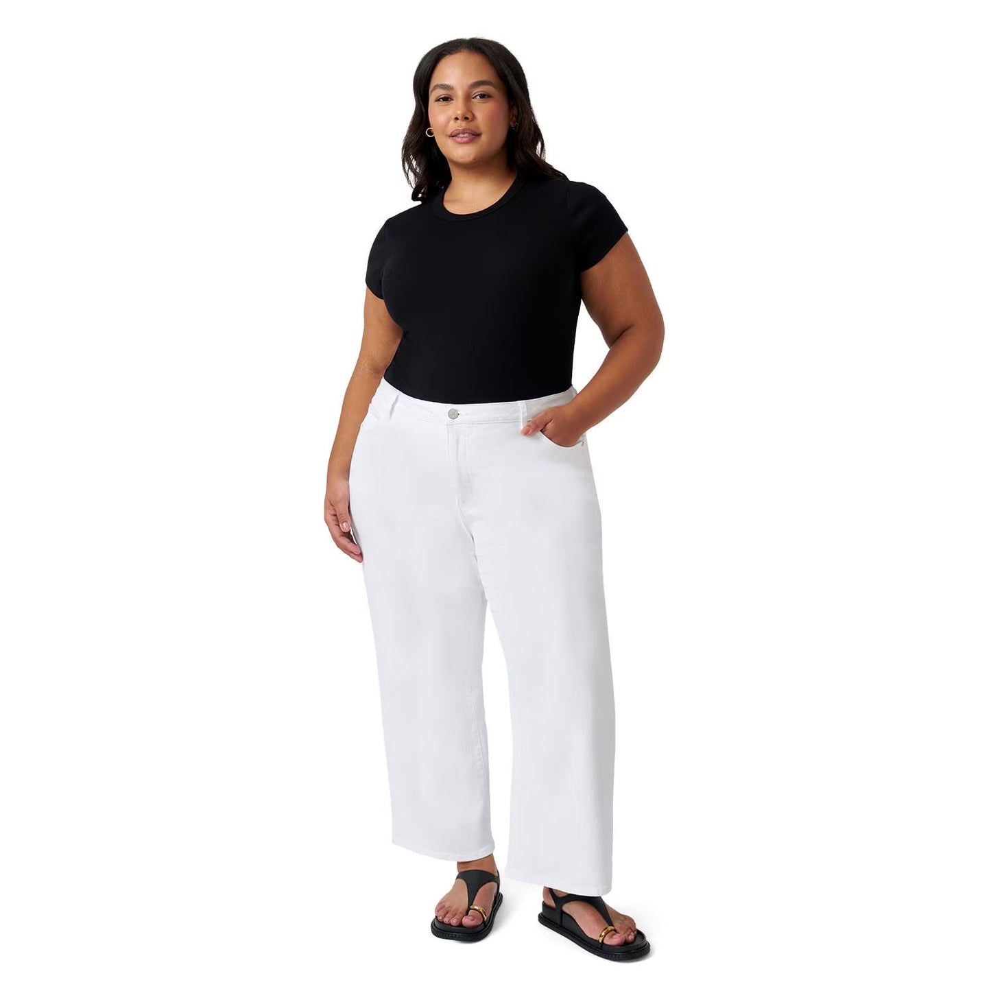 Edited by Hunter McGrady Women's Wide Leg Crop Jean