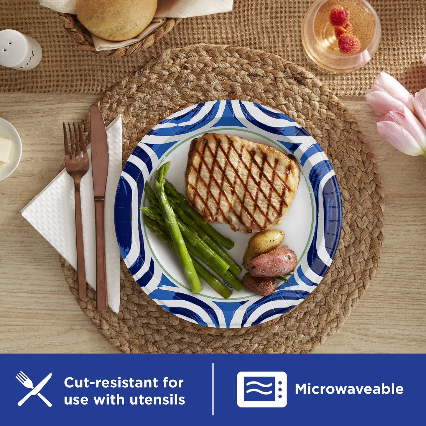 Dixie Ultra Heavyweight Dinner Paper Plates, 10", 186 ct.