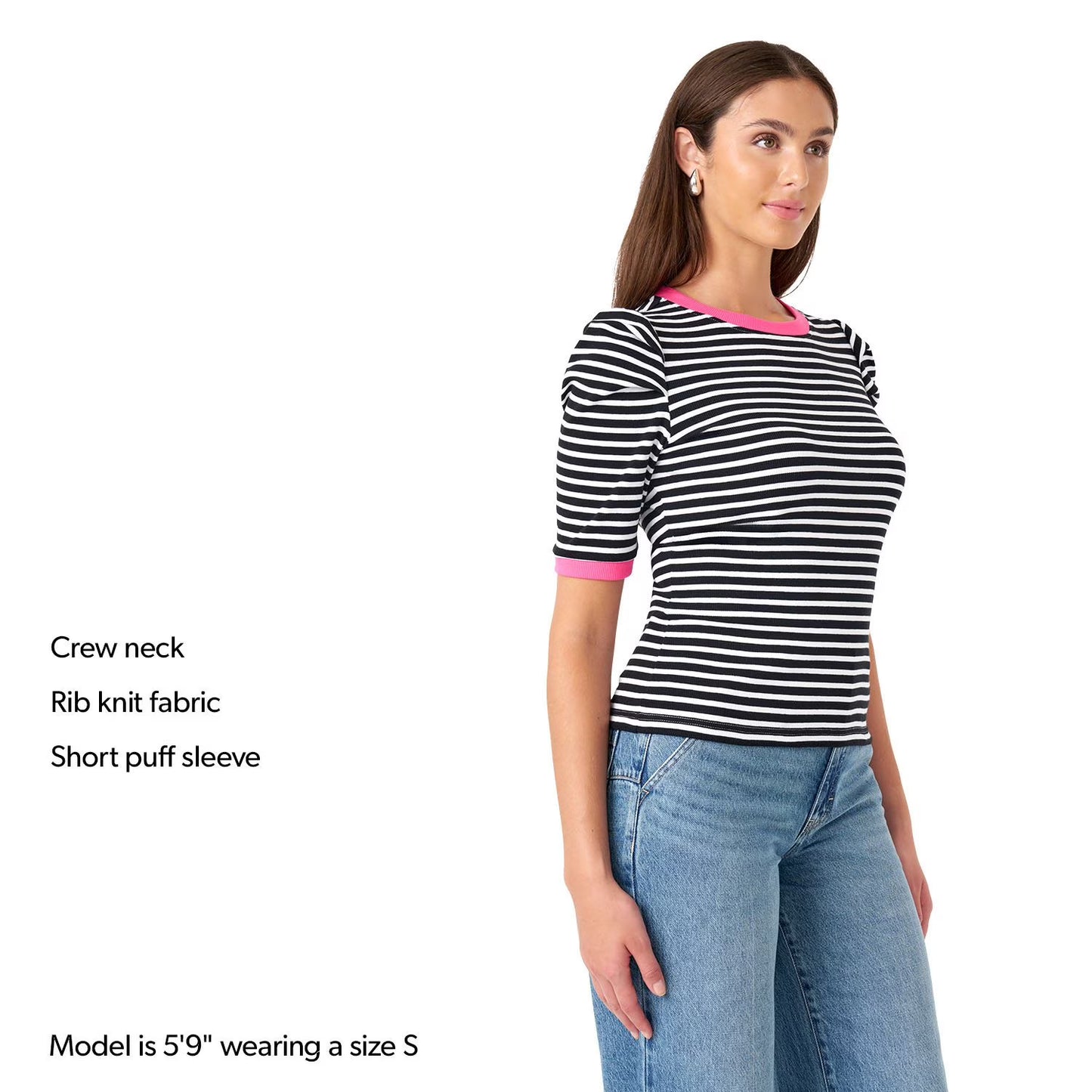 Rebecca Minkoff Women's Puff Sleeve Top