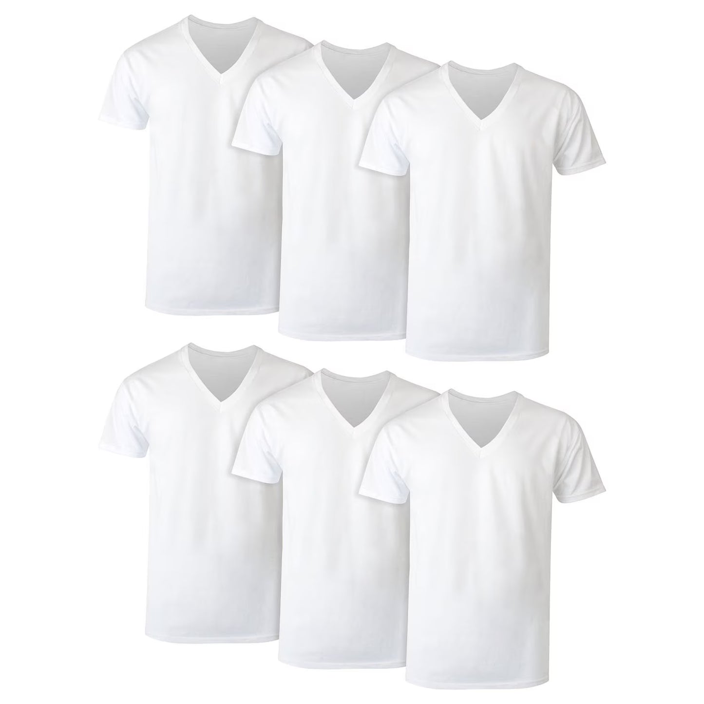 Hanes Men's 6-Pack Best V-Neck T-Shirt