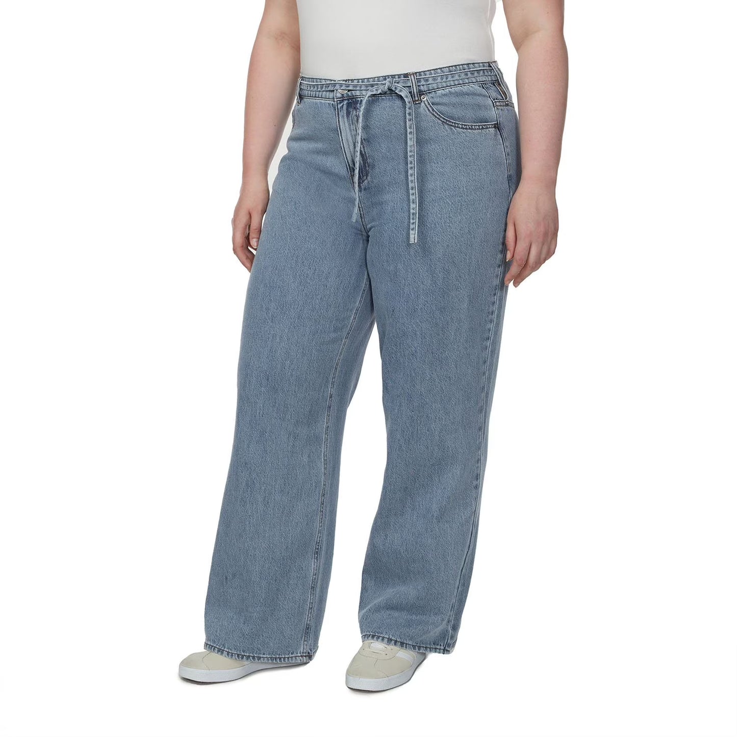 Buffalo Jeans Women's Wide Leg Belted Jean
