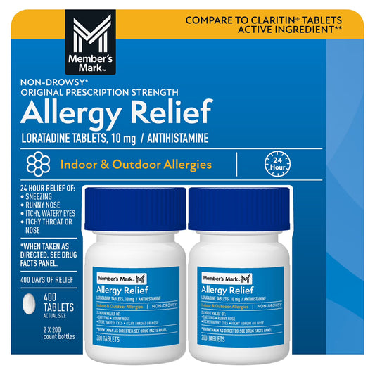Allergy Relief Loratadine Tablets 10 mg, 400 ct.