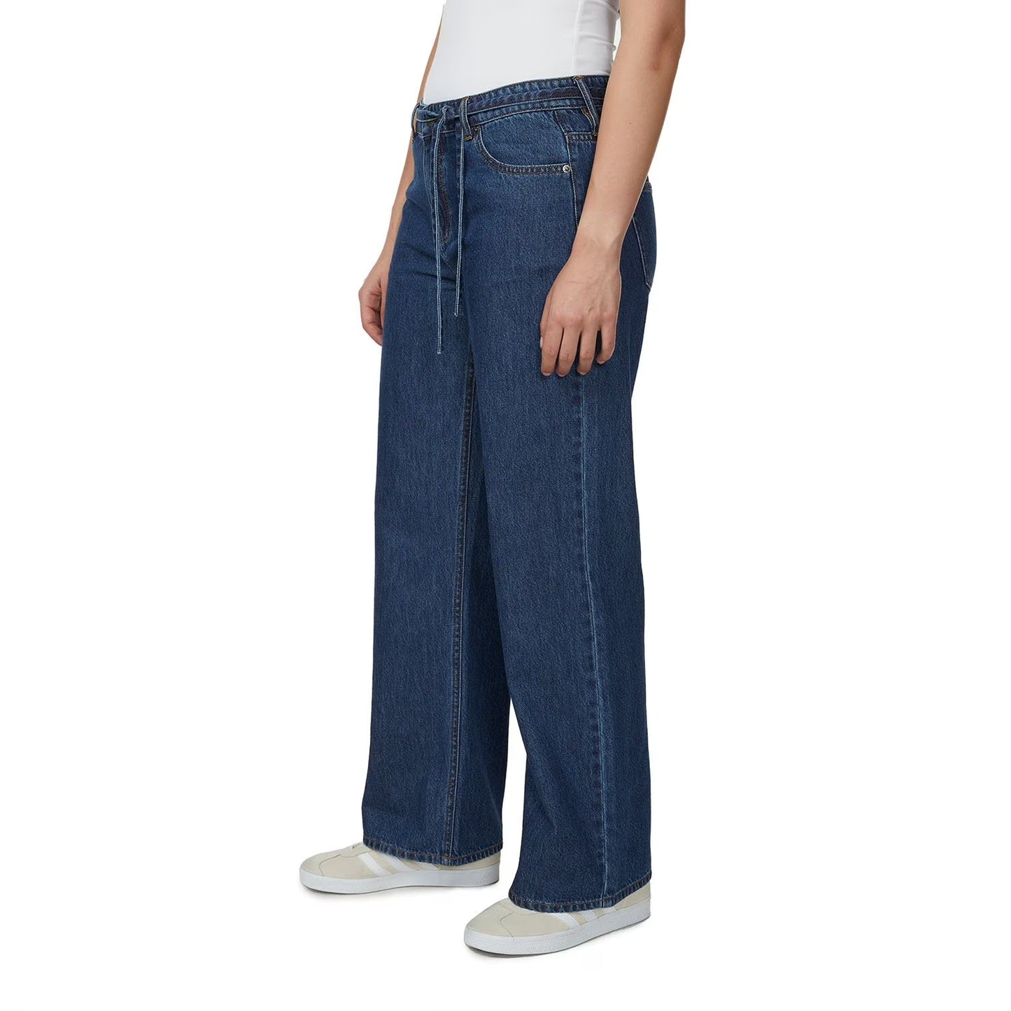 Buffalo Jeans Women's Wide Leg Belted Jean