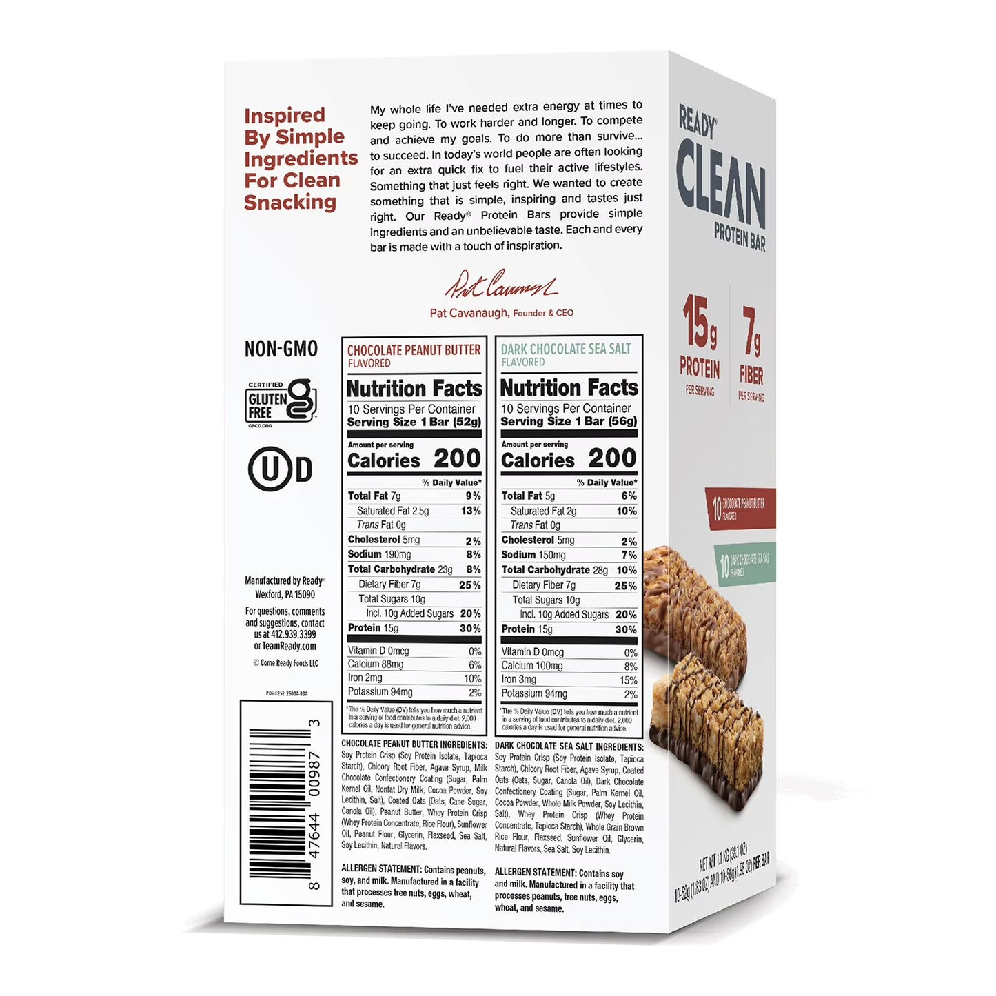Ready Protein Bar, Variety Pack, 20 ct.