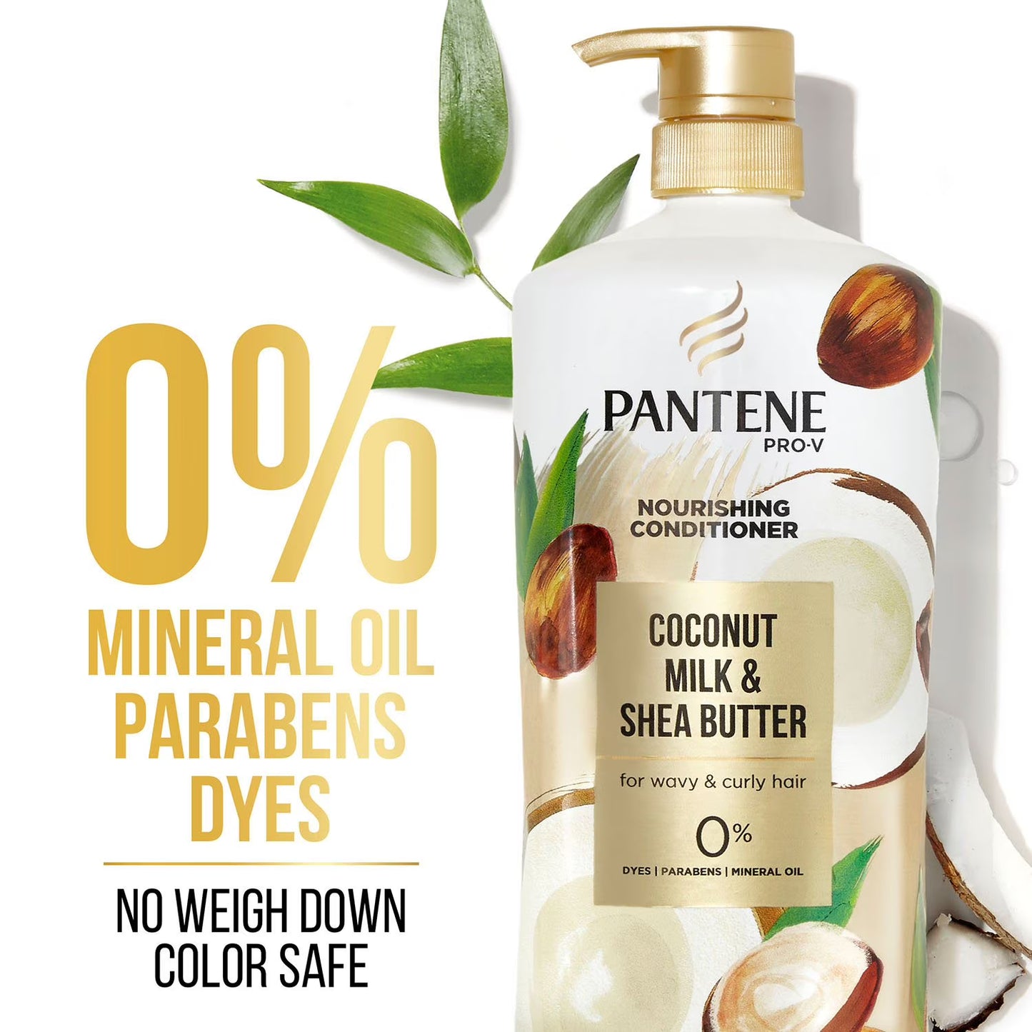 Pantene Pro-V Nourishing Coconut Milk and Shea Butter Conditioner, 38.2 fl. oz.