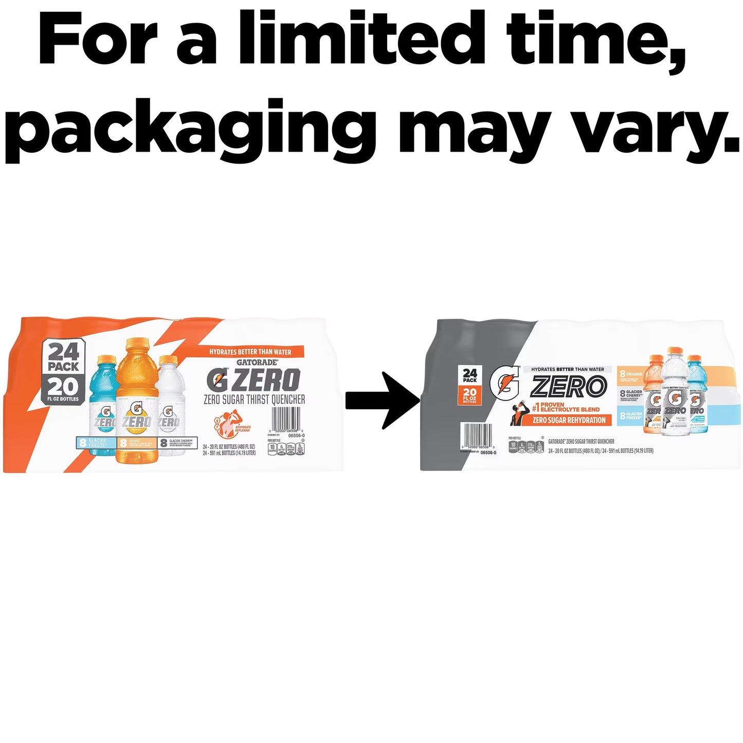 Gatorade Zero Sugar Thirst Quencher Variety Pack, 20 fl. oz., 24 pk.