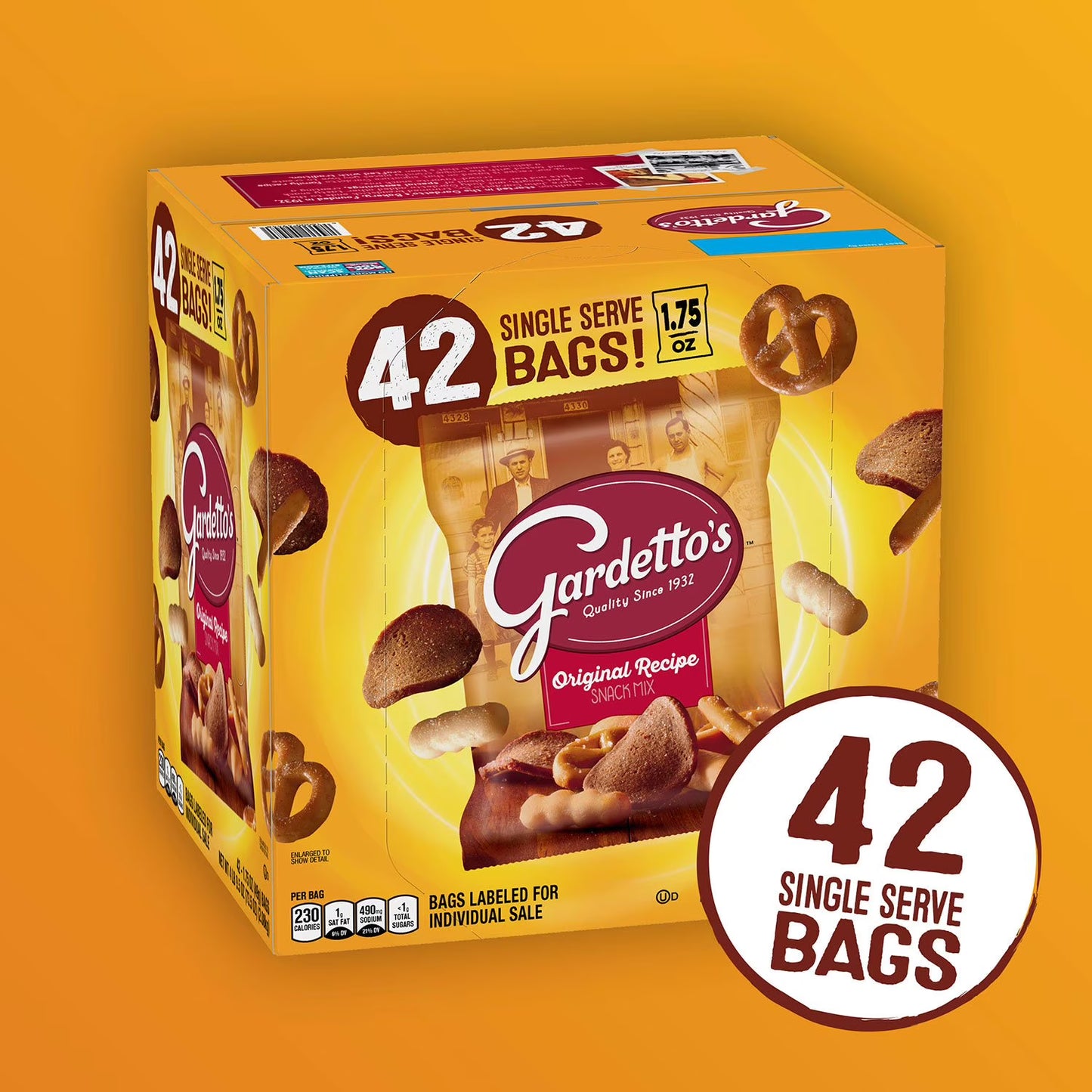 Gardetto's Original Recipe Snack Mix, 1.75 oz., 42 pk.