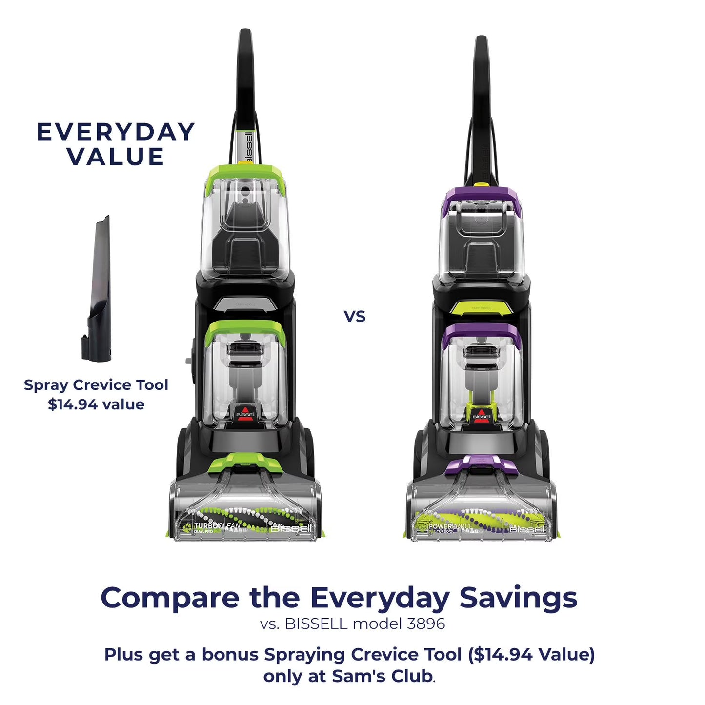 BISSELL TurboClean DualPro Pet XL Upright Deep Cleaner