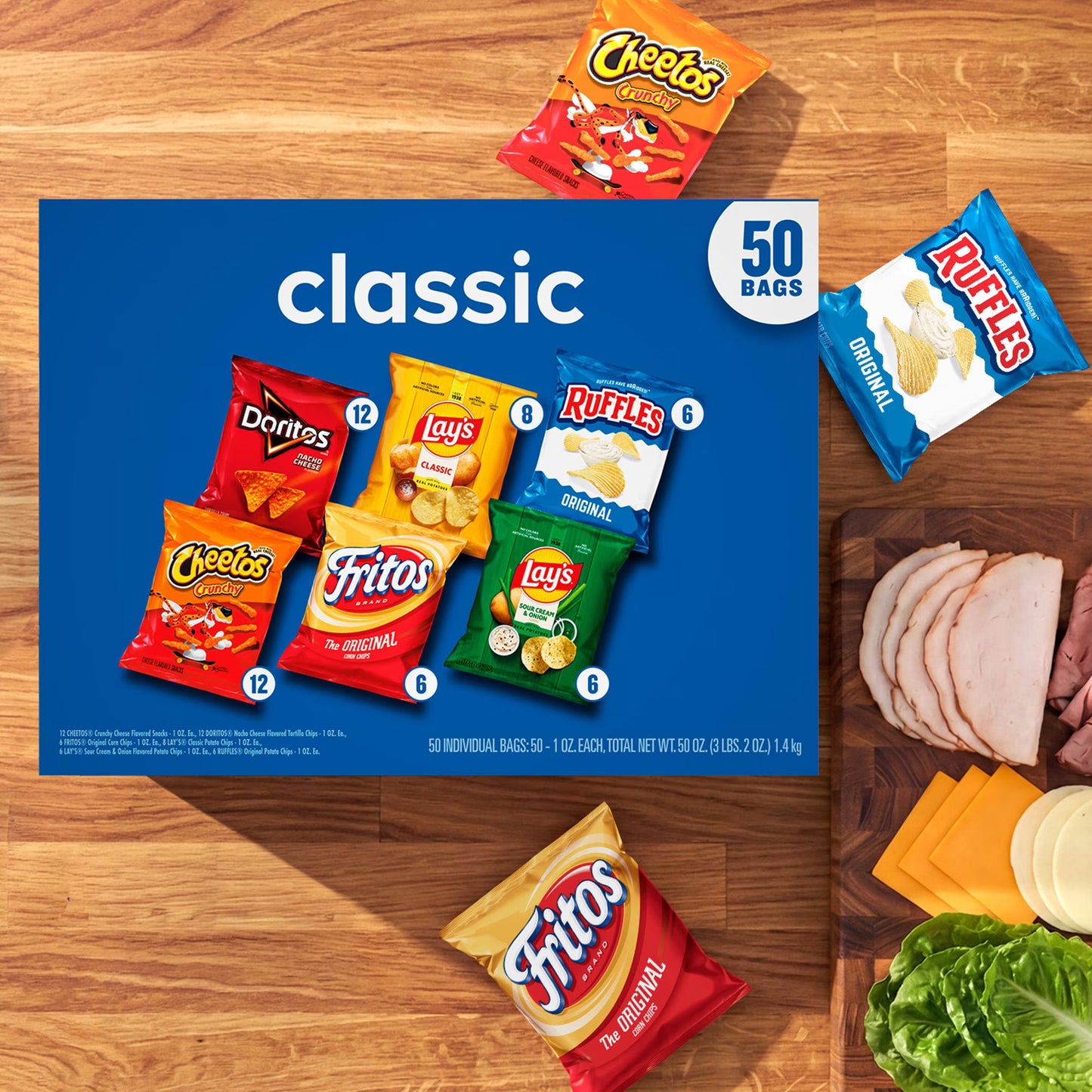 Frito-Lay Classic Mix Variety Pack Chips, 50 pk.