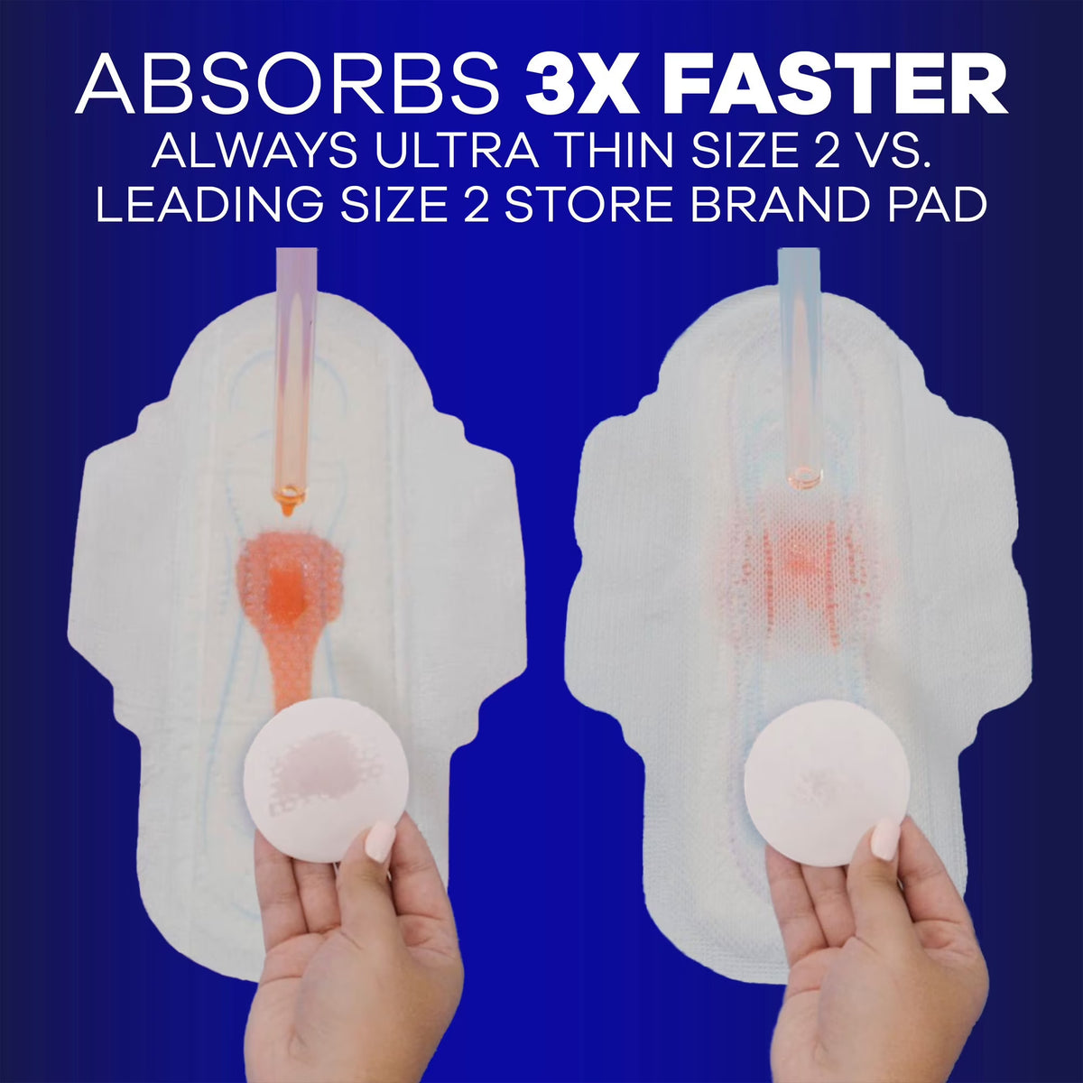 Always Ultra Thin Overnight Pads with Wings, Size 4, 80 ct.