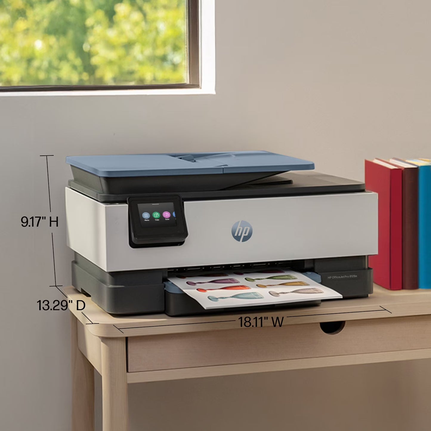 HP OfficeJet Pro 8128e Color Wireless All-in-One Printer, 1 Year Instant Ink