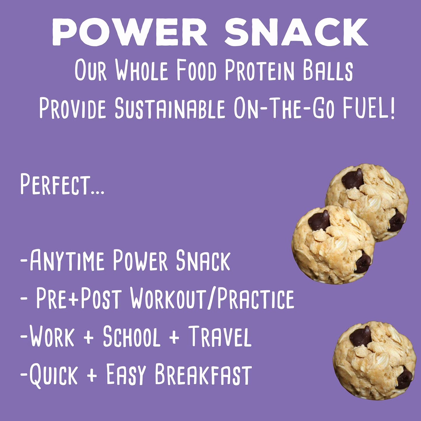 simplyFUEL Chocolate Chip Cookie Dough Protein Balls, 12 oz.