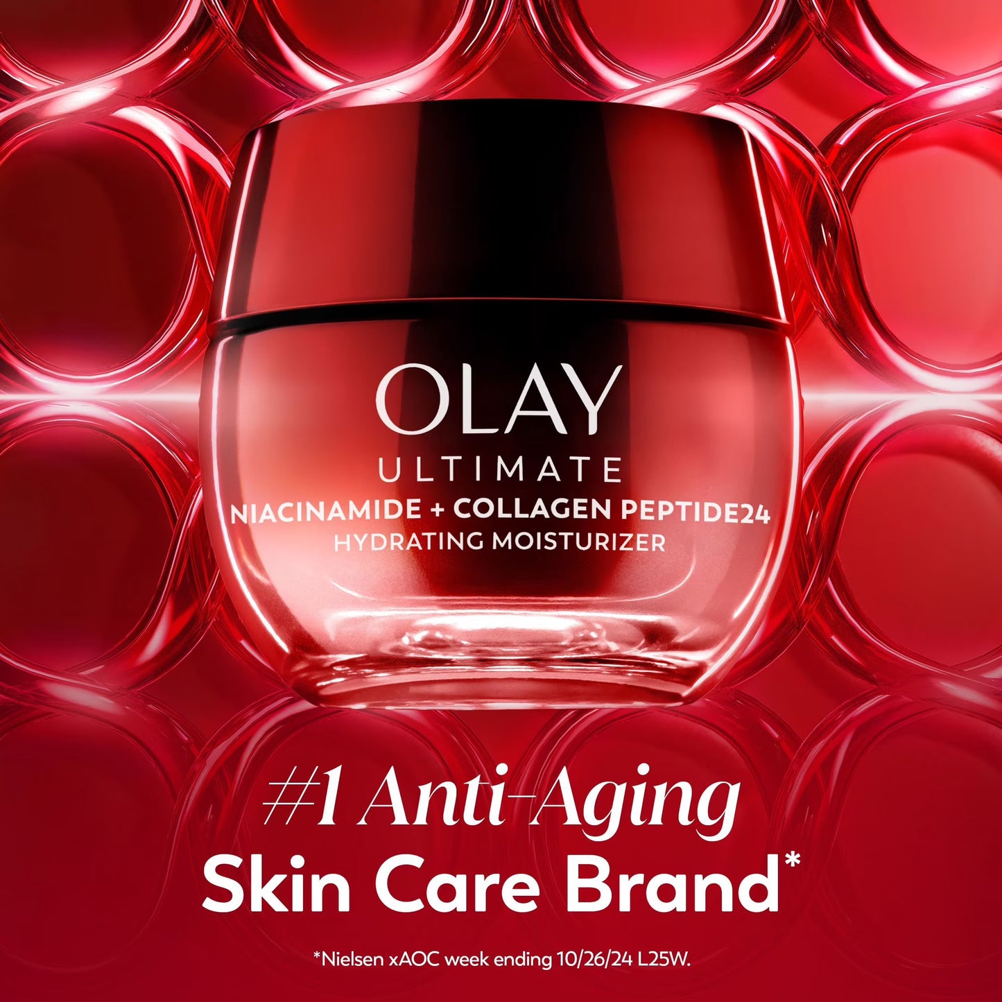 Olay Ultimate Hydrating Moisturizer with Niacinamide, Collagen Peptide, Skincare for Face, 1.7 oz., 2pk
