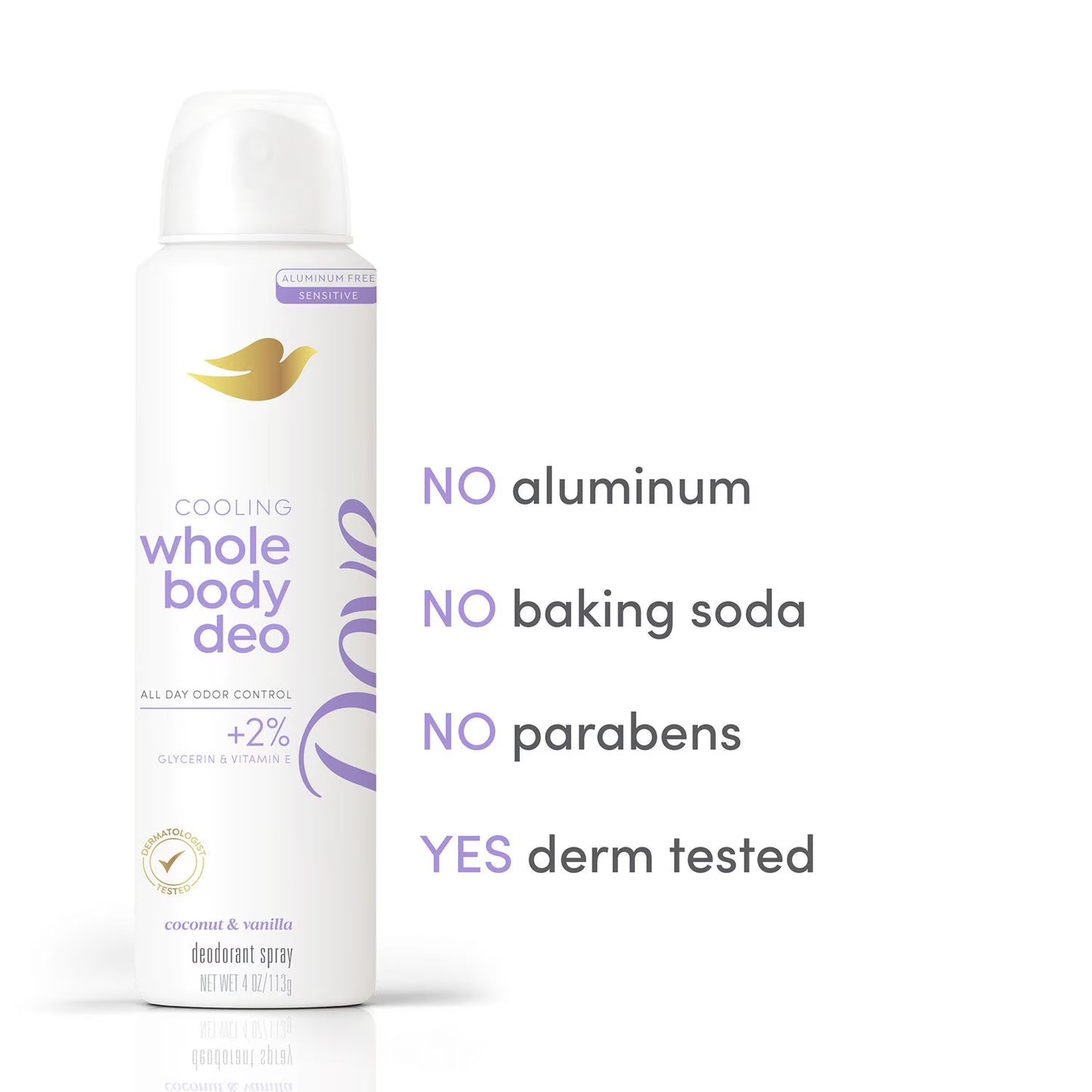 Dove Whole Body Cooling Deodorant Spray, 4 oz., 2 pk.