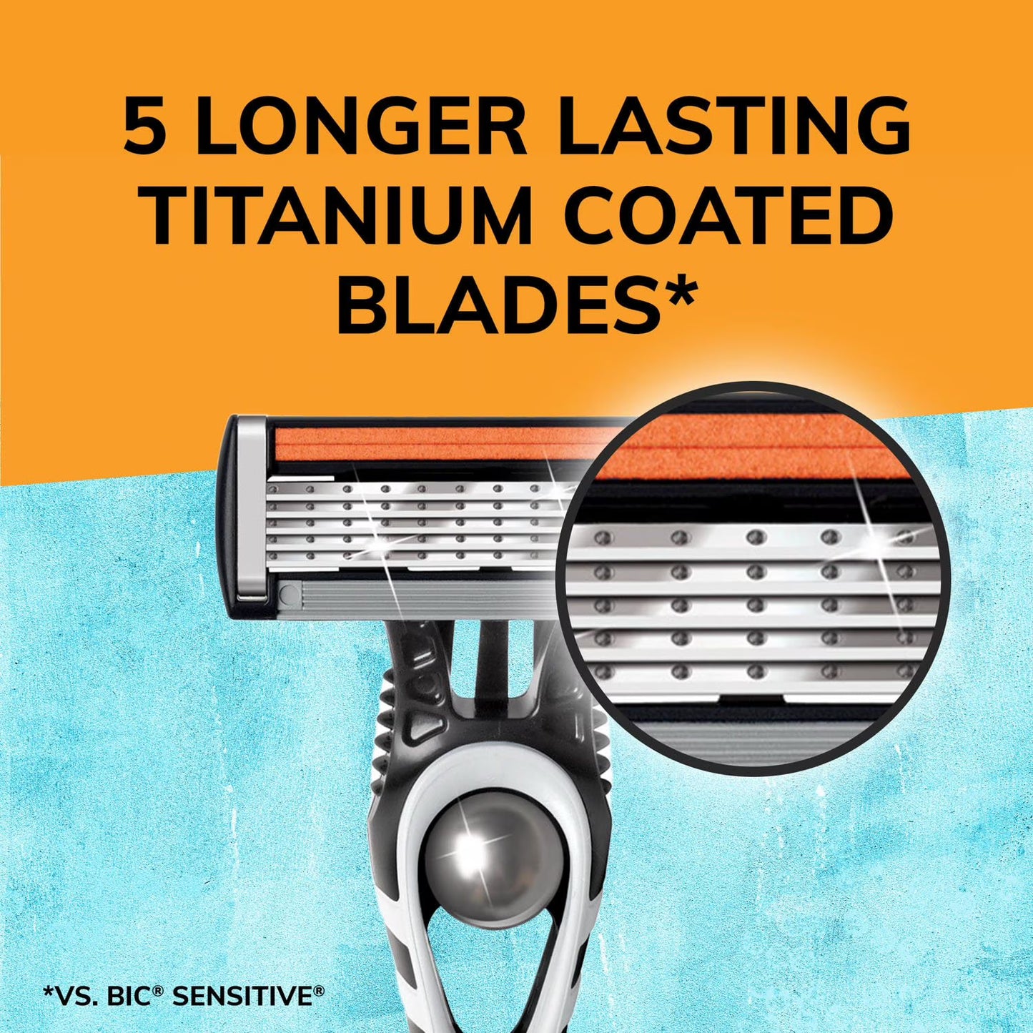 BIC Flex 5 Titanium-Coated Disposable Razor, 5 Blades, 9 ct.