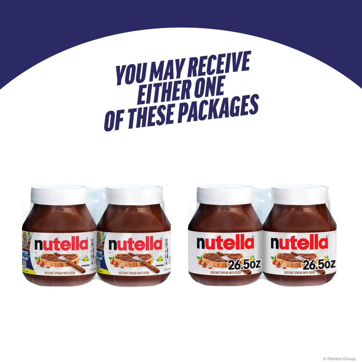 Nutella Hazelnut Spread with Cocoa, 26.5 oz., 2 pk.