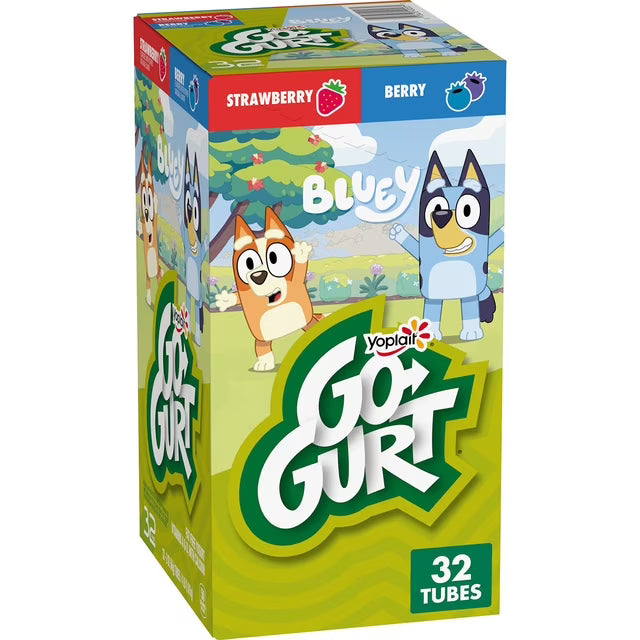 Yoplait Go-Gurt Kids Nonfat Yogurt Variety Pack, 2 oz., 32 ct.