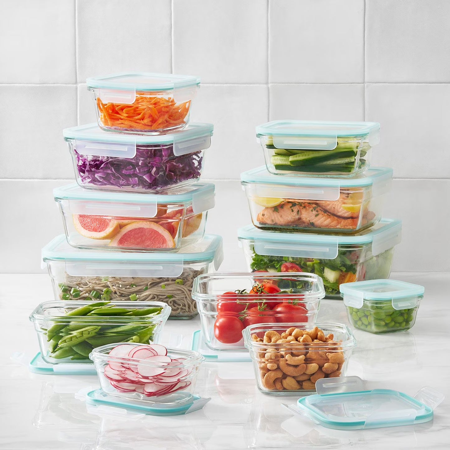 24-Piece Glass Food Storage Set By Glasslock