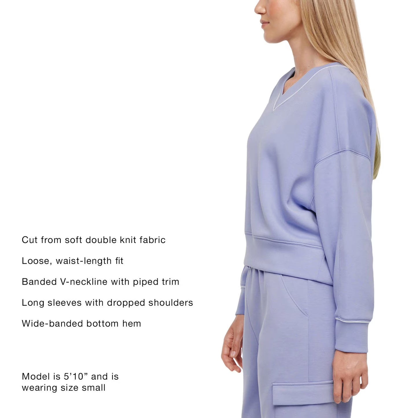 Express Women's V-Neck Pullover Sweatshirt