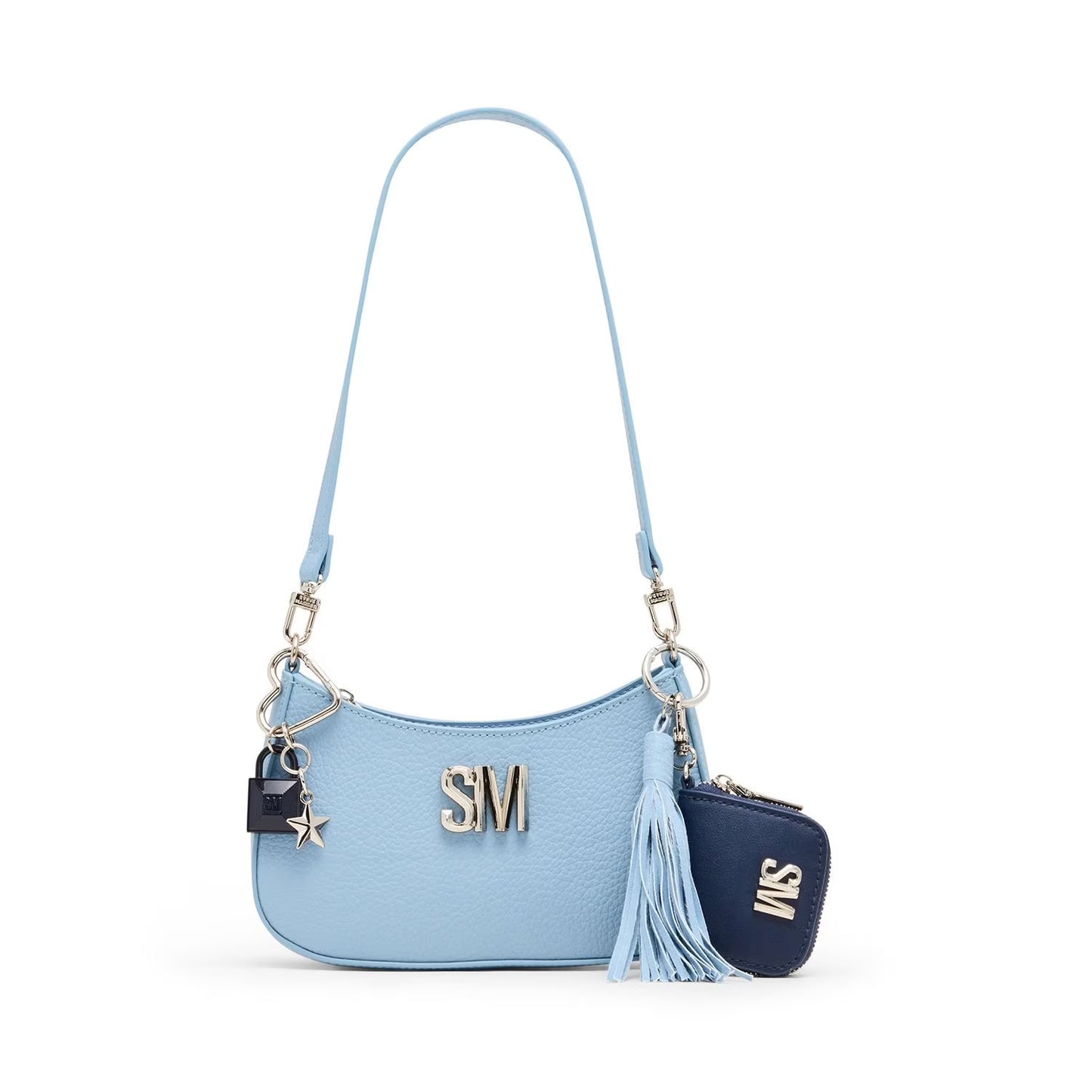 Steve Madden Logo Blibby Embossed Crossbody with Charms
