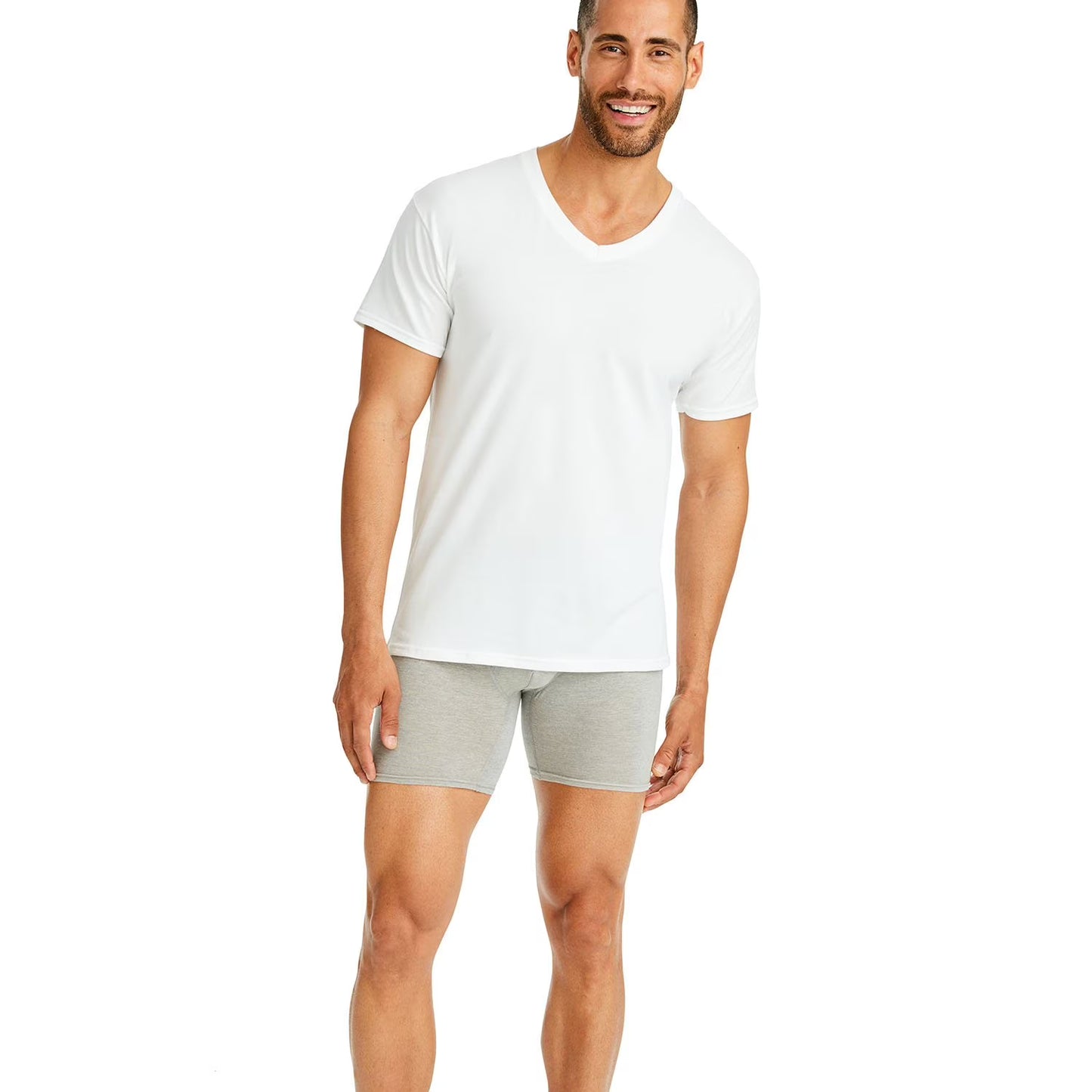 Hanes Men's 6-Pack Best V-Neck T-Shirt
