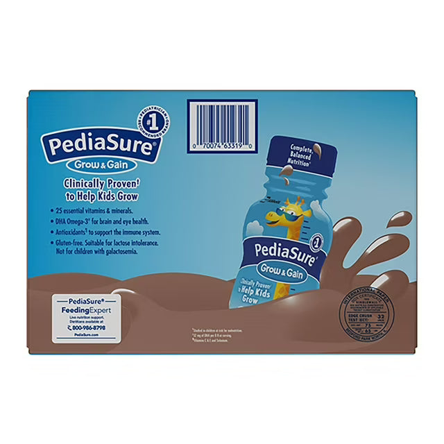 PediaSure Grow and Gain Nutrition Shake for Kids, Chocolate, 8 fl. oz., 24 pk.