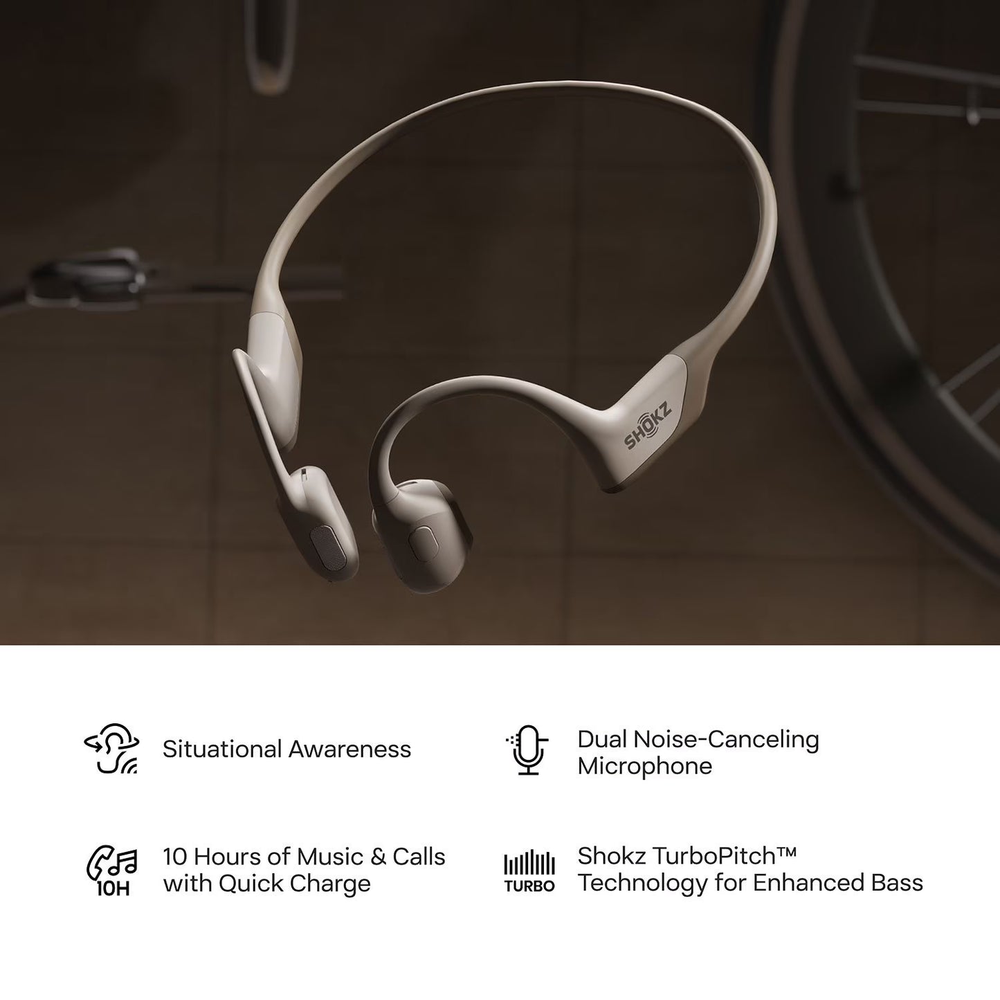 Shokz OpenRun Pro Open-Ear Endurance Wireless Bluetooth Headphones