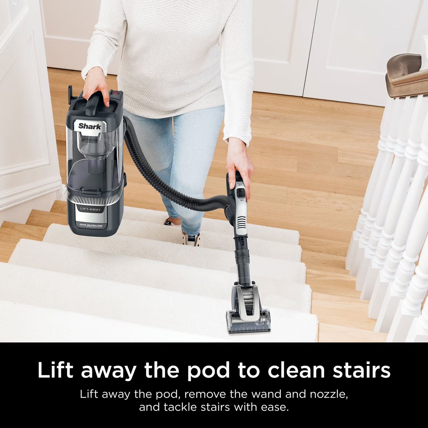 Shark Rotator Pet Pro Lift-Away ADV Upright Vacuum with DuoClean PowerFins HairPro and Odor Neutralizer Technology