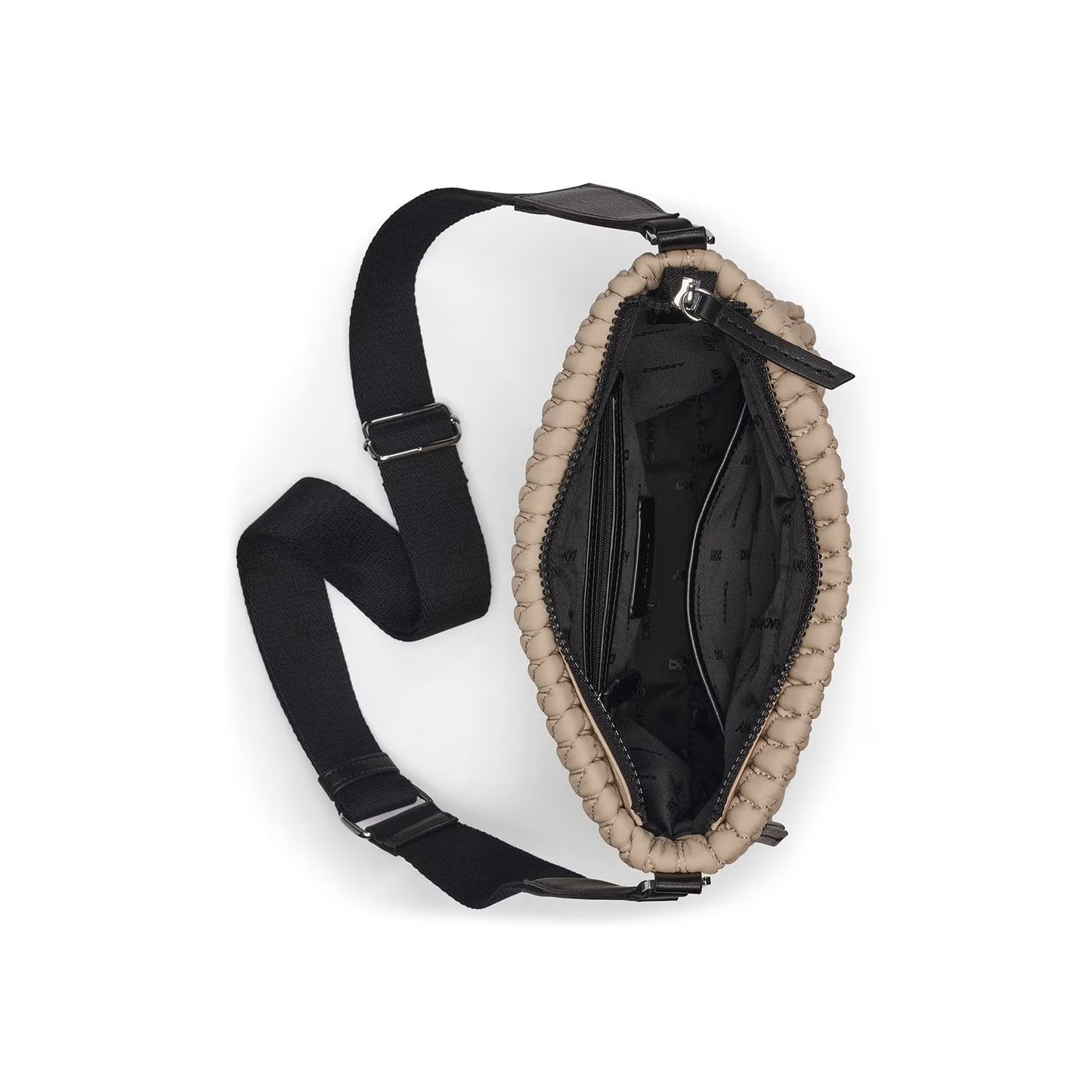 DKNY Quilted Nylon Messenger Crossbody Bag
