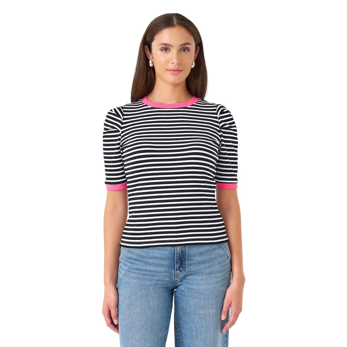 Rebecca Minkoff Women's Puff Sleeve Top