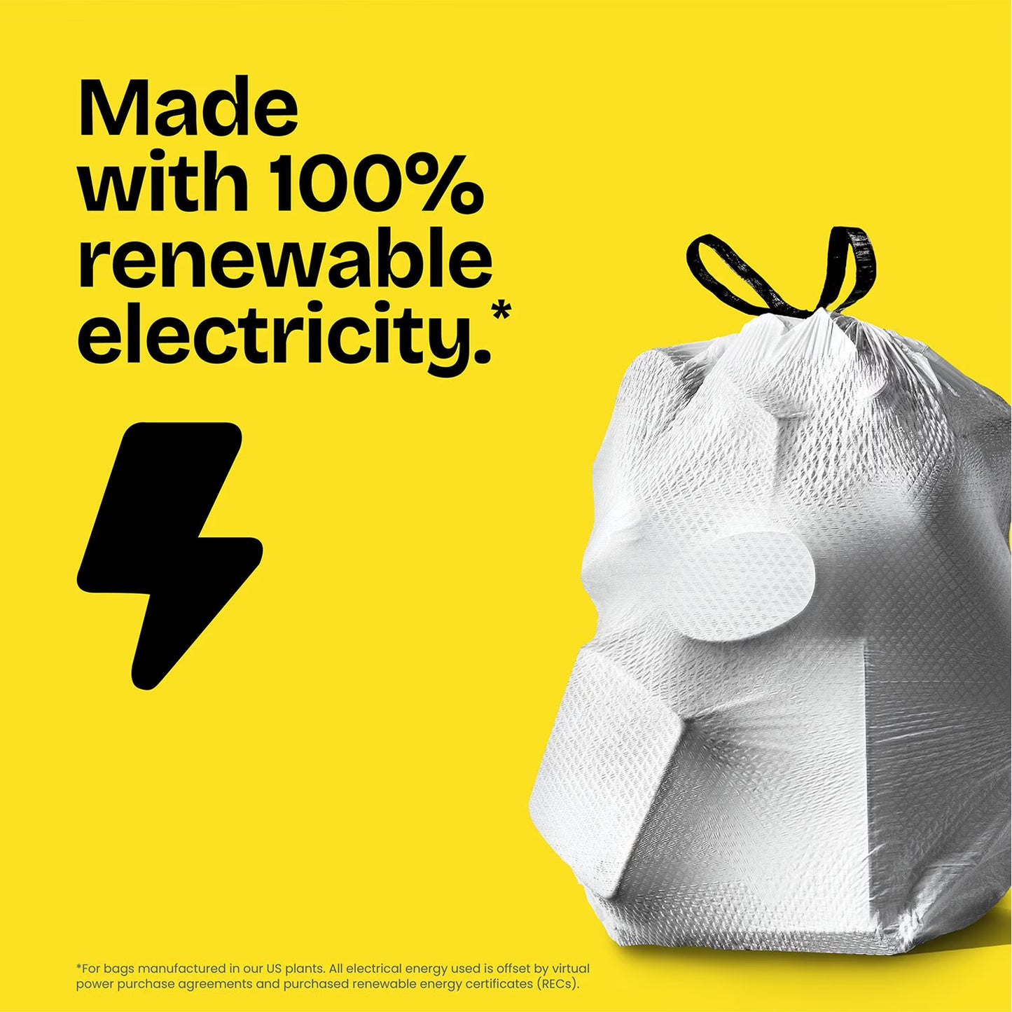 Glad ForceFlex MaxStrength with Clorox Tall Kitchen Drawstring Trash Bags, Lemon Fresh Scent, 13 Gallon, 120 ct.