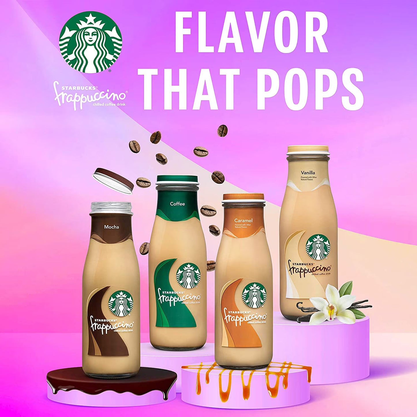 Starbucks Frappuccino Vanilla Coffee 9.5 fl. oz., 15 pk.