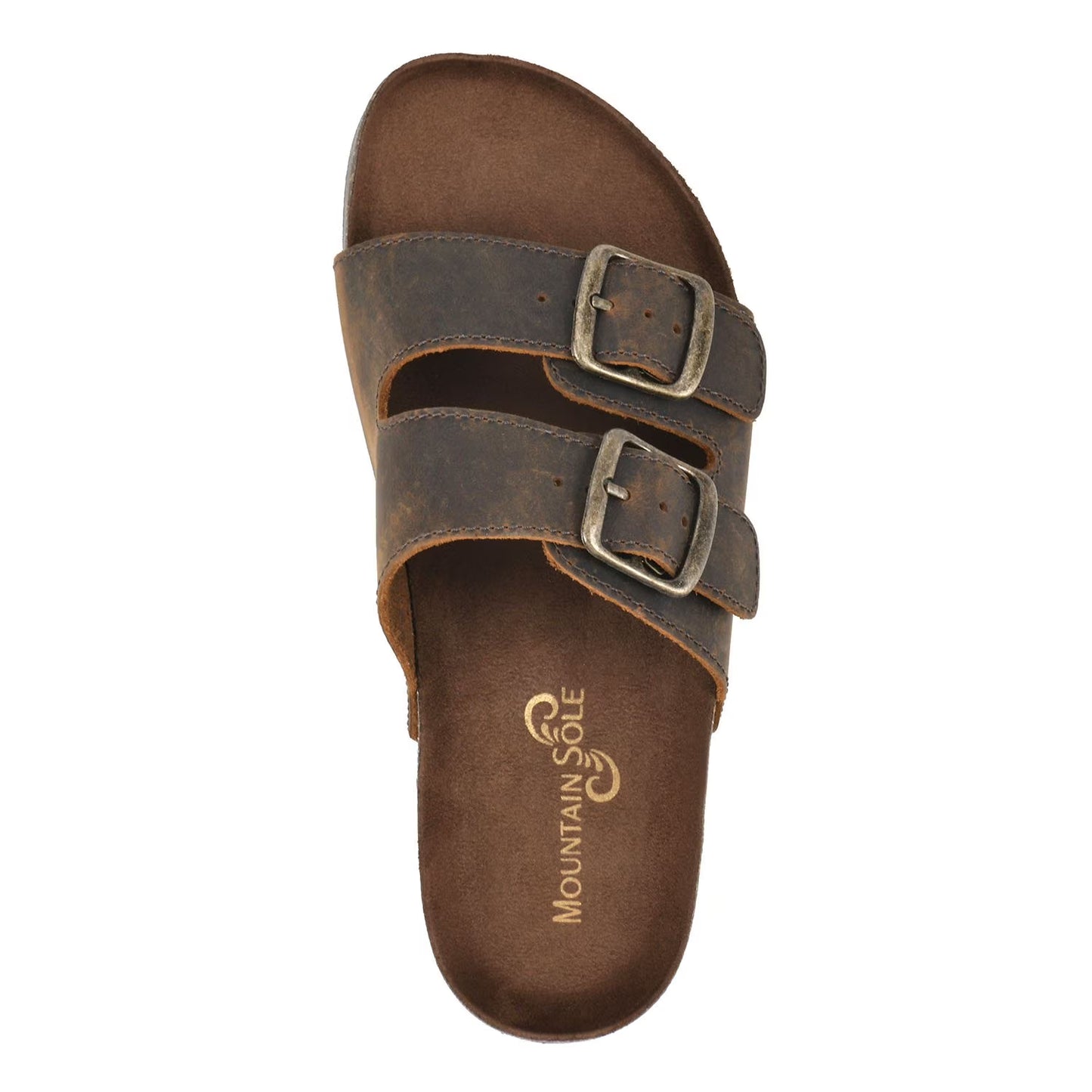 Mountain Sole Women's Double Buckle Leather Sandal