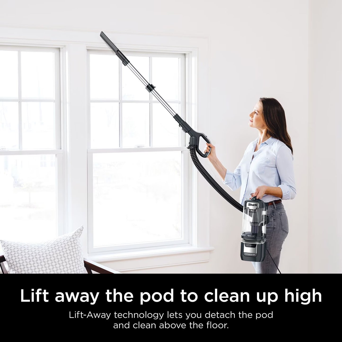 Shark Rotator Pet Pro Lift-Away ADV Upright Vacuum with DuoClean PowerFins HairPro and Odor Neutralizer Technology