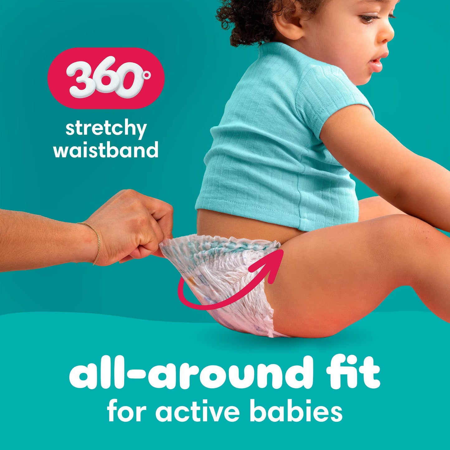 Pampers Cruisers 360 Diapers, Sizes 4-7