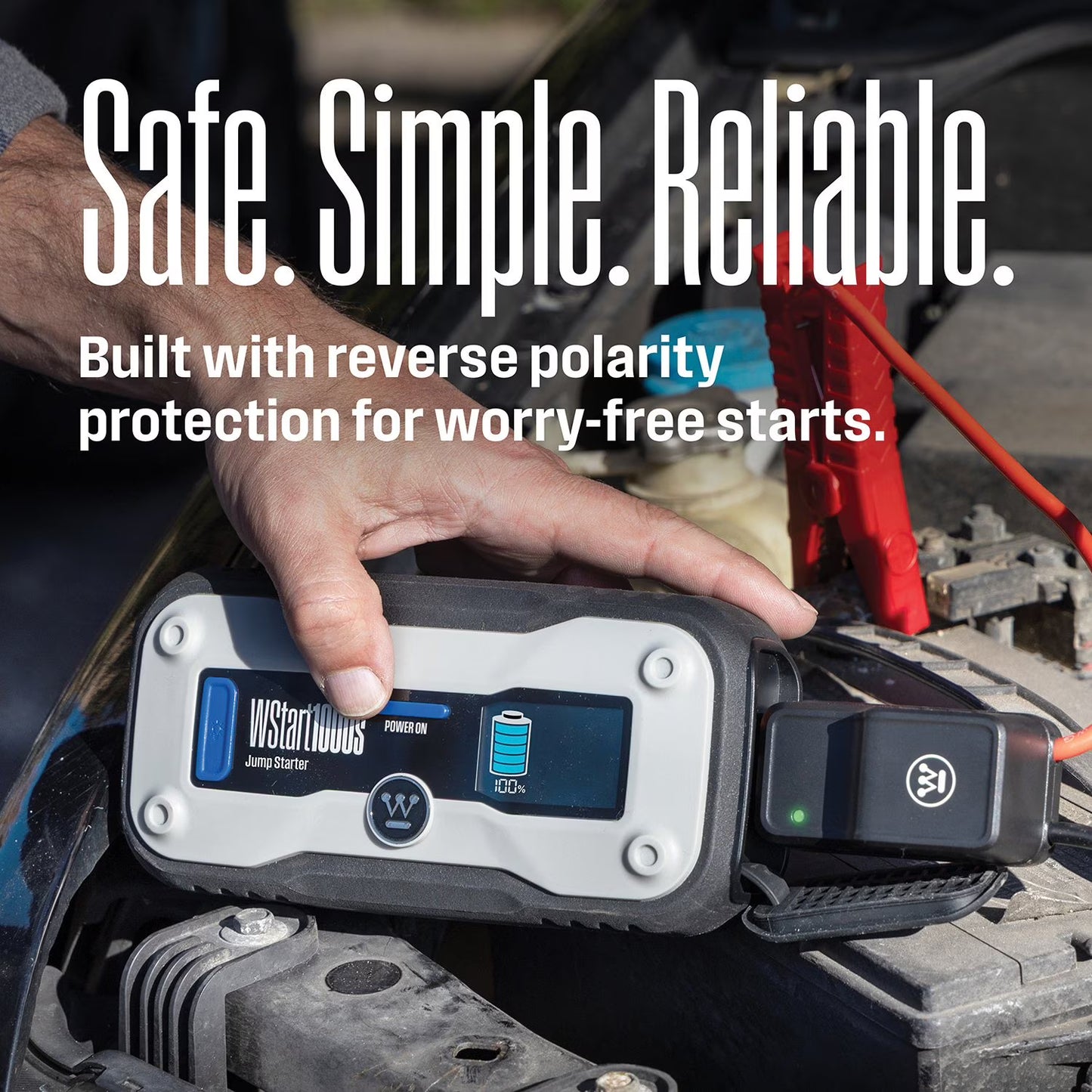 Westinghouse Jump Starter & Power bank with 200 Lumen Light (1500, 2000, 4000 Peak Amp)