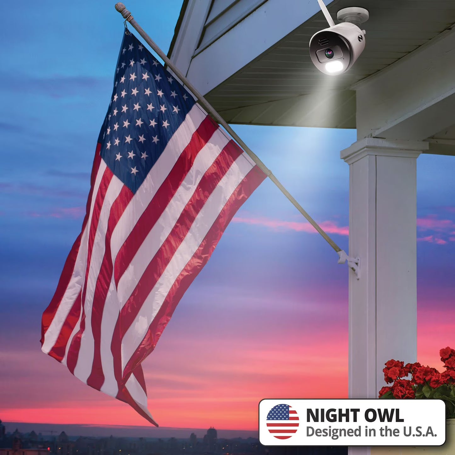 Night Owl Plug-In 4K HD Spotlight Cameras, 2pk.