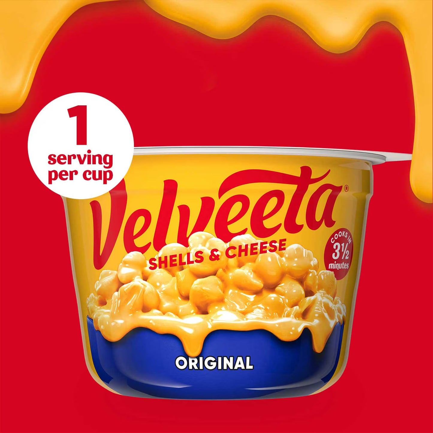 Velveeta Shells and Cheese Original Microwavable Sauce Cups, 2.39 oz., 12 ct.