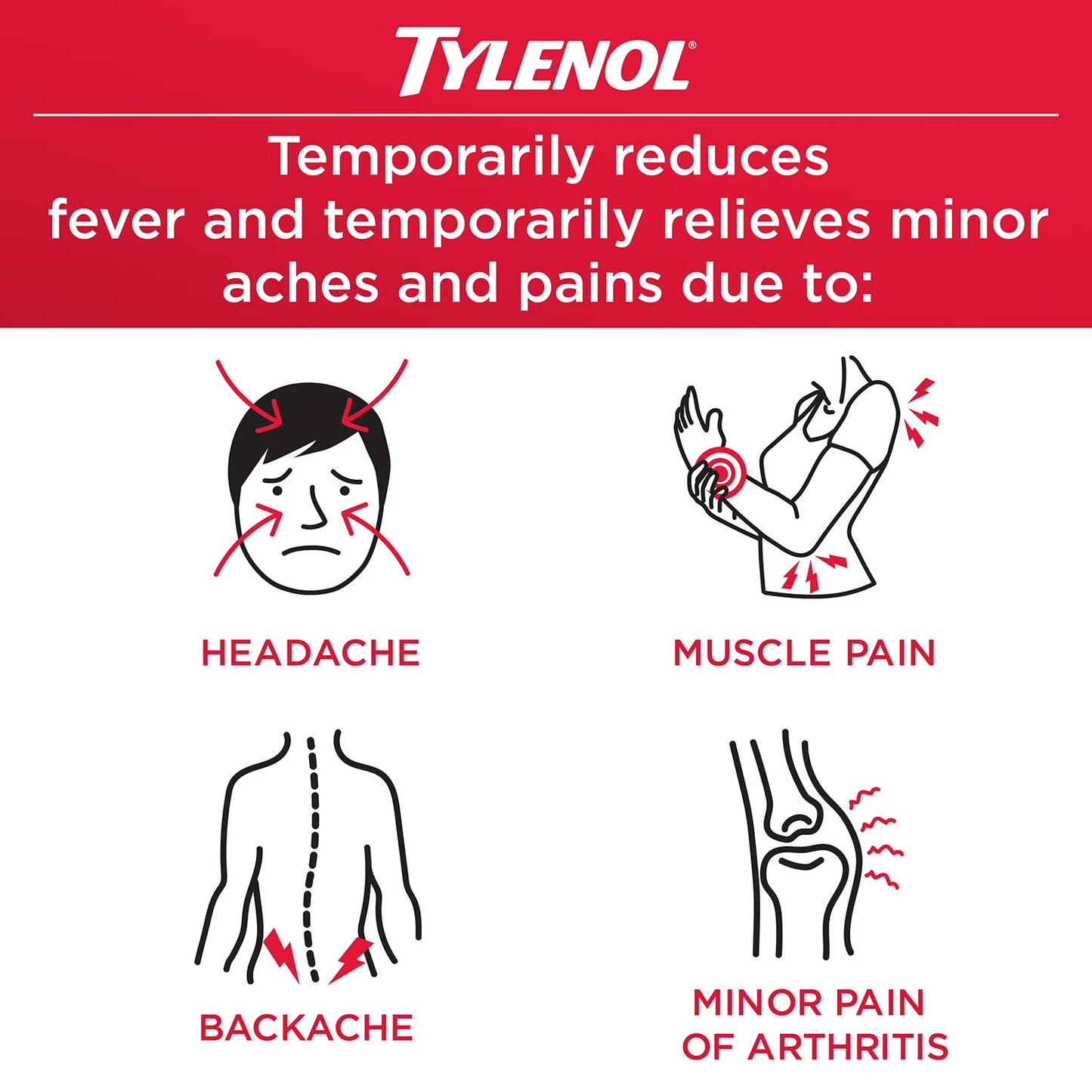 Tylenol 8-Hr. Arthritis Pain Caplets, 650 mg Acetaminophen, 290 ct.