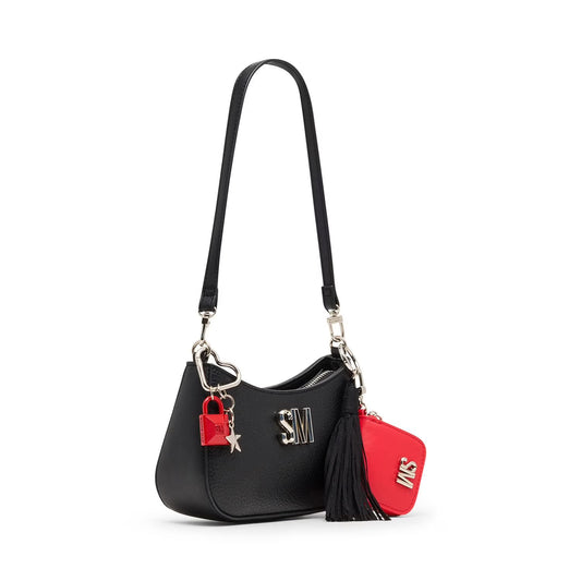 Steve Madden Logo Blibby Embossed Crossbody with Charms