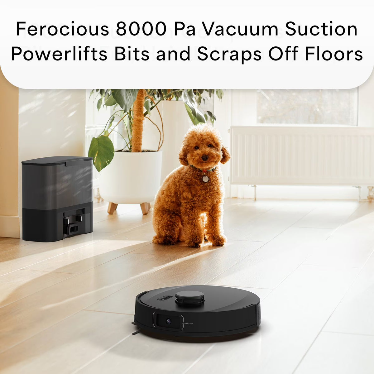 bObsweep UltraVision Self-Emptying Robot Vacuum and Mop with 180-Day Dock