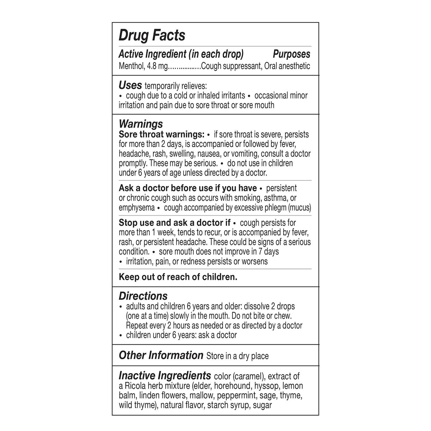 Ricola Original Natural Herb Cough Drops, 210 ct.