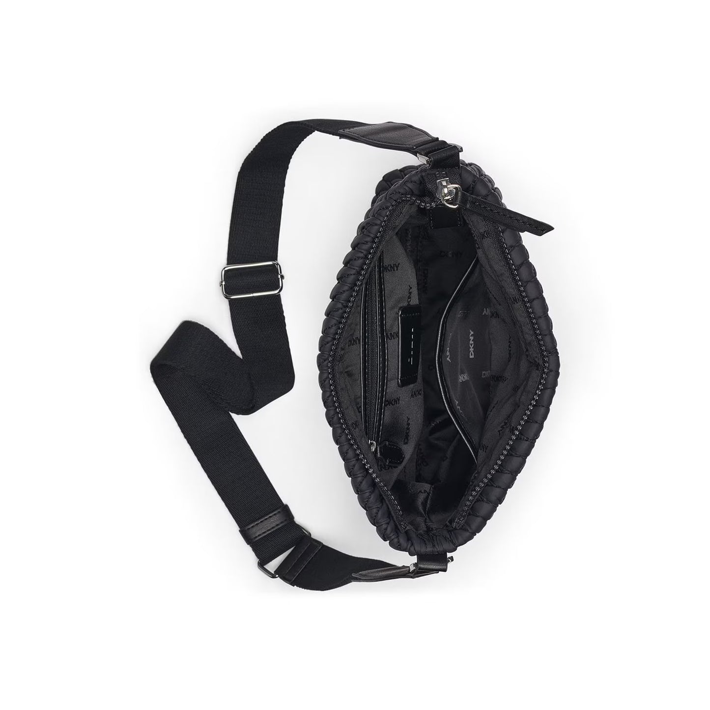 DKNY Quilted Nylon Messenger Crossbody Bag