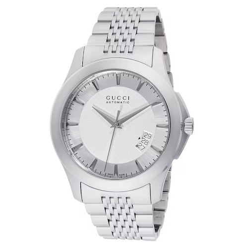 Gucci Timeless Silver Bracelet Watch, 44mm