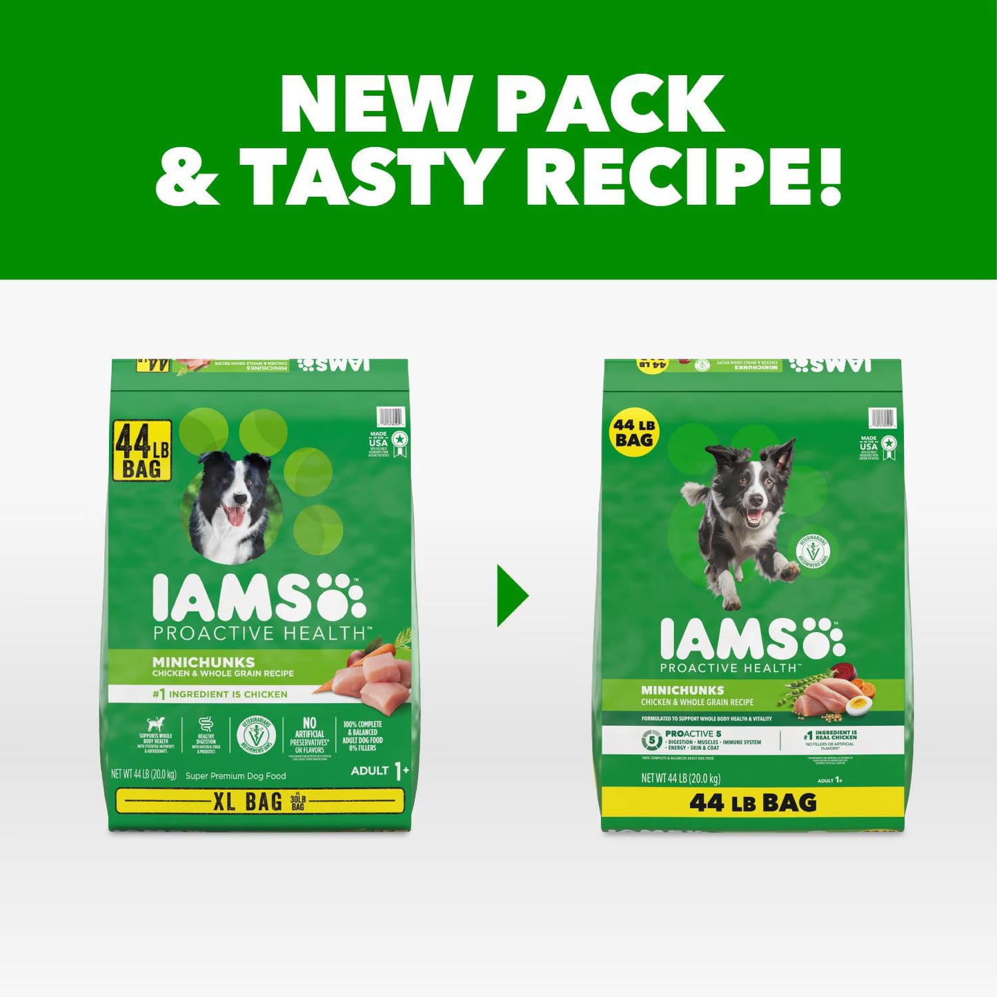 IAMS Proactive Health Minichunks Chicken Recipe Adult Dry Dog Food, Multi-sizes