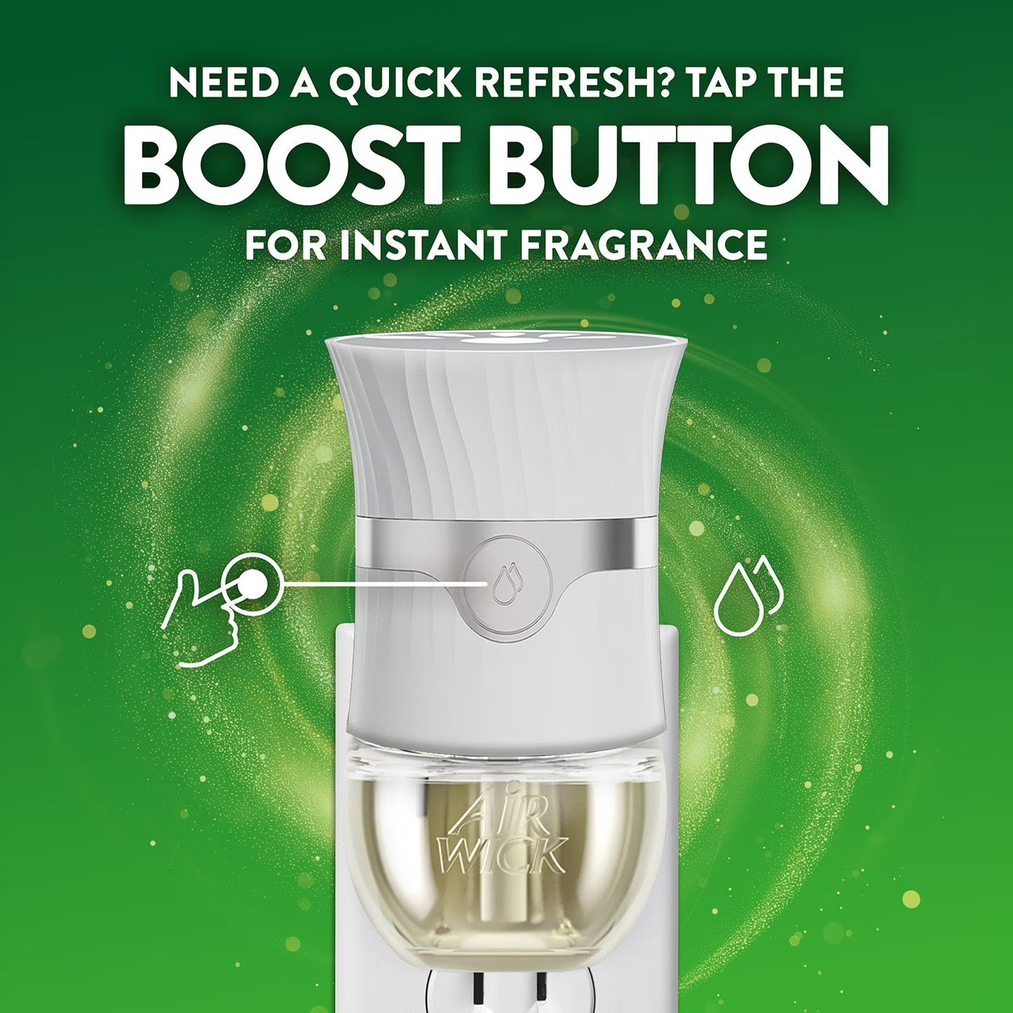 Air Wick Plug In Scented Oil Air Freshener, Sweet Tulip Petals, 1 warmer + 6 refills